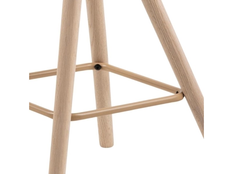 Stołek barowy Oslo biały high - ACTONA